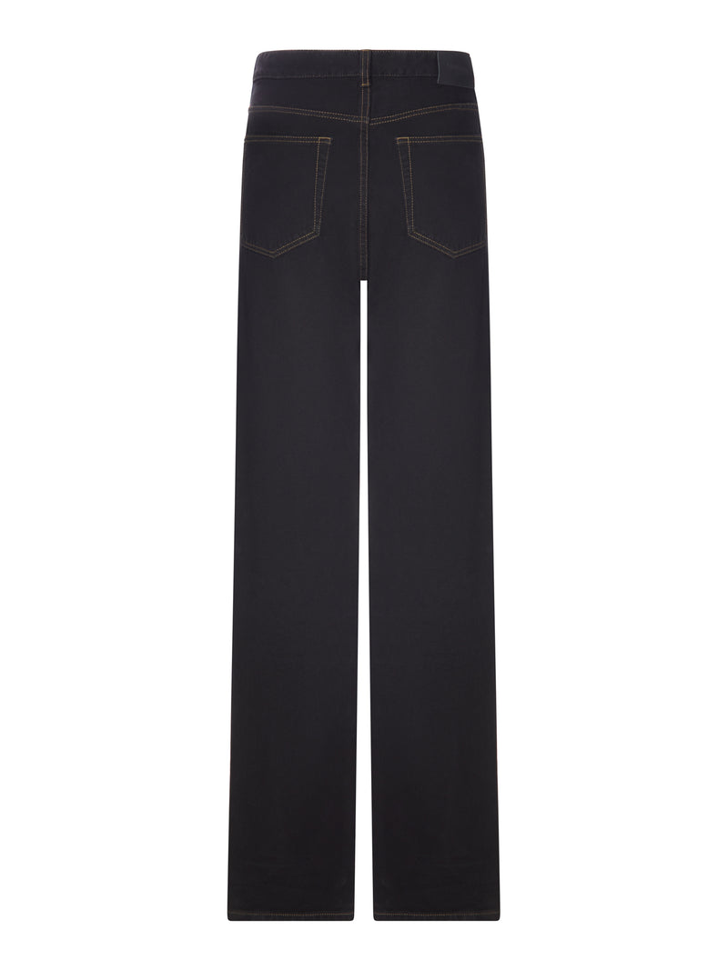 WIDE LEG HIGH WAIST DENIM JEANS