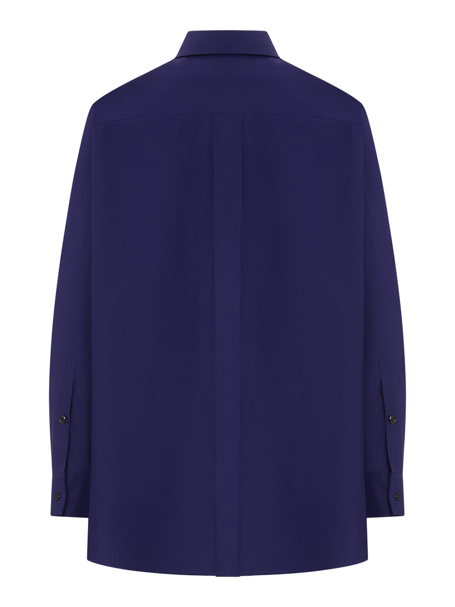 POPLIN SHIRT WITH CUT-OUT DETAILS