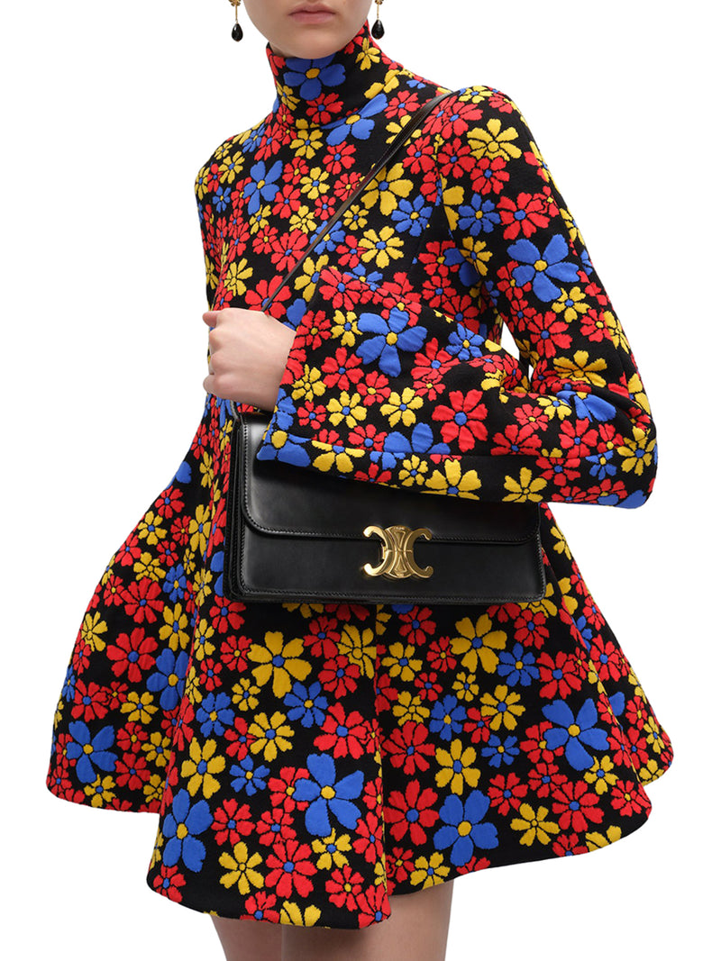 MEDIUM TRIOMPHE FOLIO IN POLISHED CALFSKIN