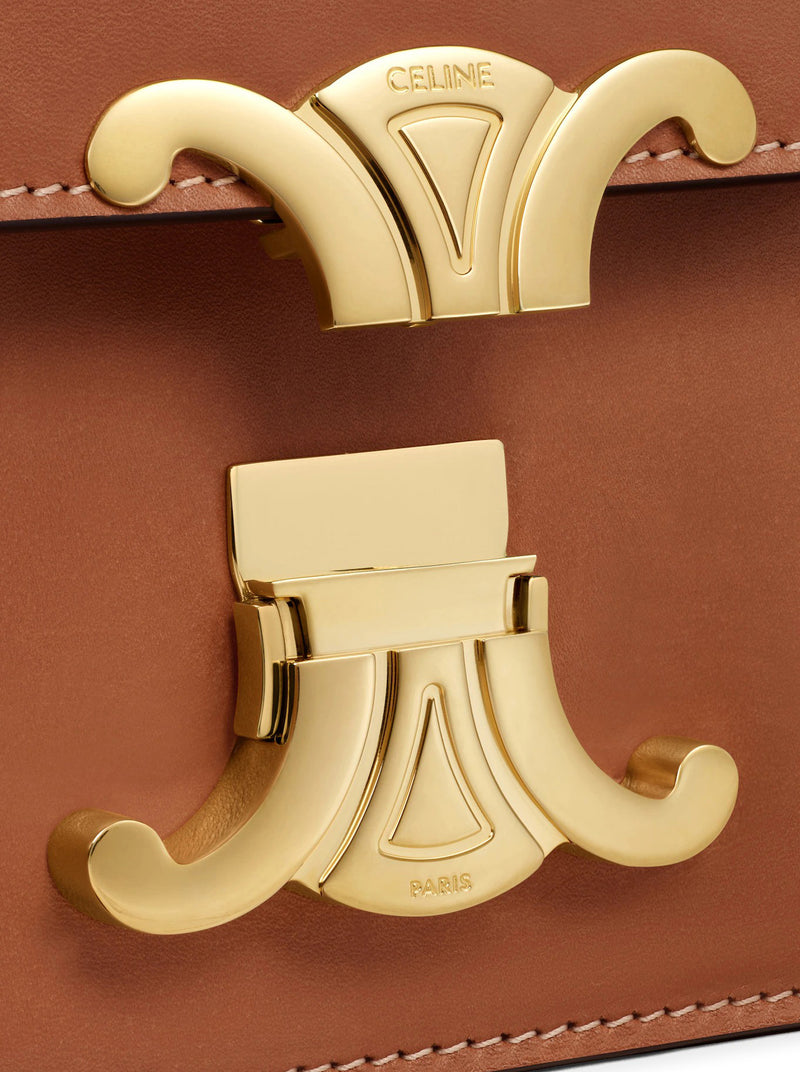 MEDIUM TRIOMPHE FOLIO BAG IN CALFSKIN