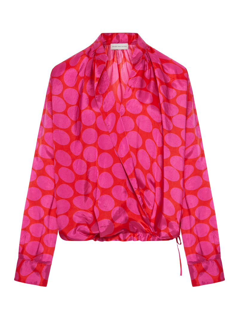 MAXI POLKA DOT PRINT BLOUSE