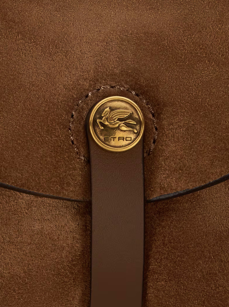 SMALL PONY BAG IN SUEDE WITH FRINGES