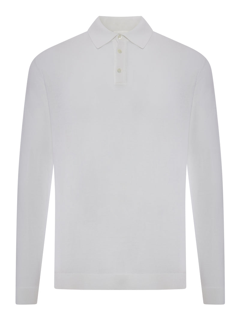 FINE COTTON KNIT POLO SHIRT