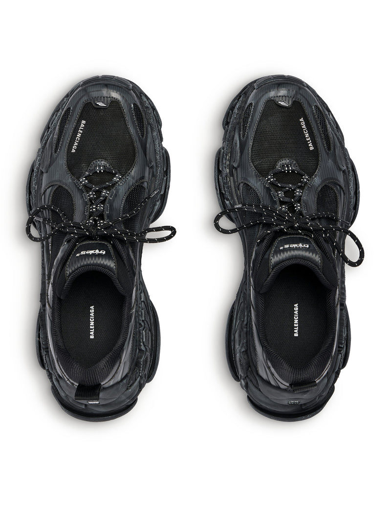 TRIPLE S 2 SNEAKER IN BLACK/DARK GREY