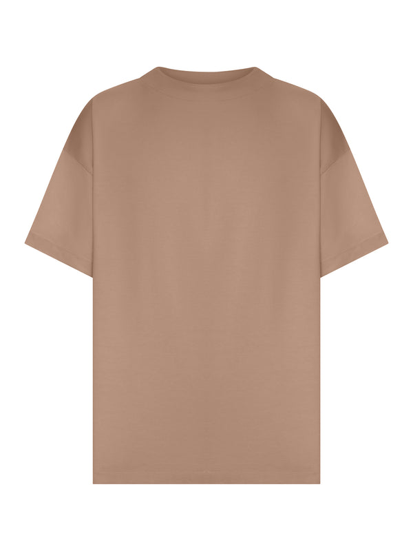 OVERSIZED CREW-NECK T-SHIRT IN COTTON BLEND