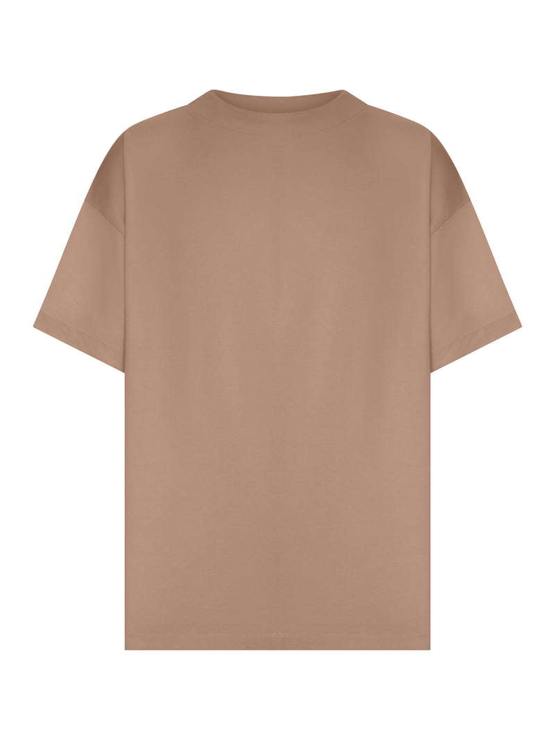 OVERSIZED CREW-NECK T-SHIRT IN COTTON BLEND