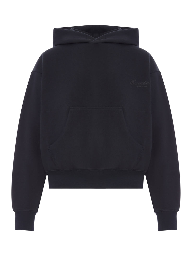 COTTON BLEND HOODIE WITH LOGO