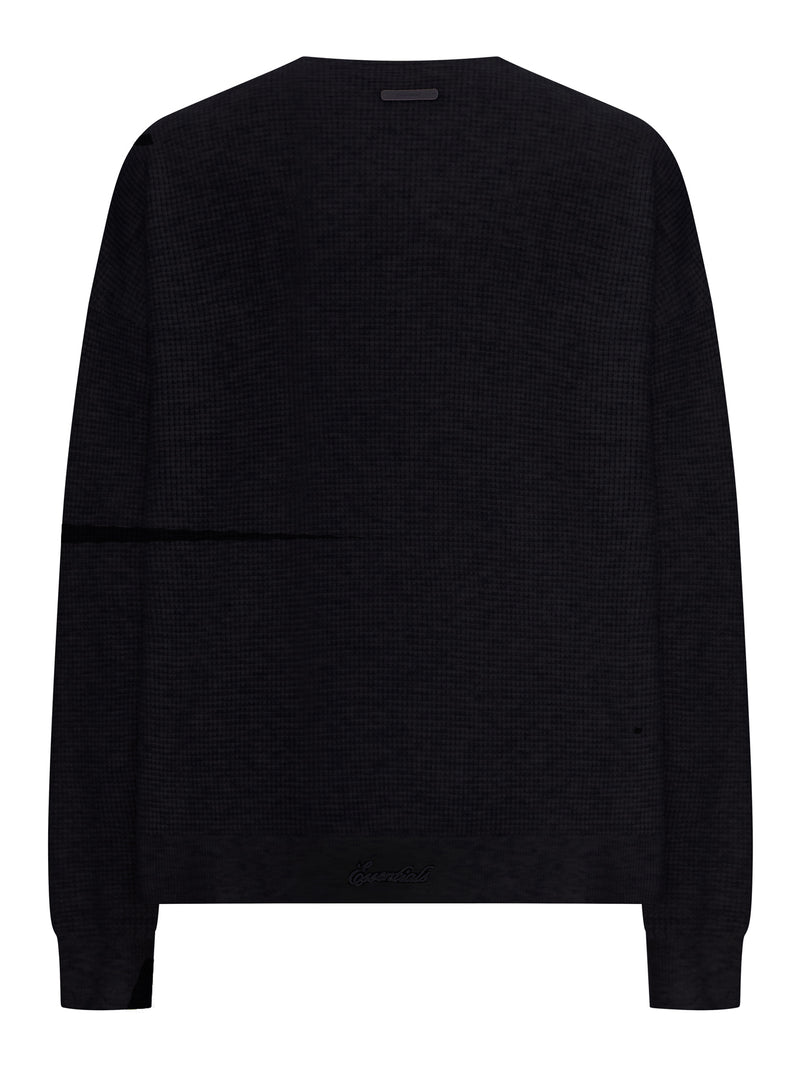 SIGNATURE WAFFLE 90S CREWNECK SWEATER
