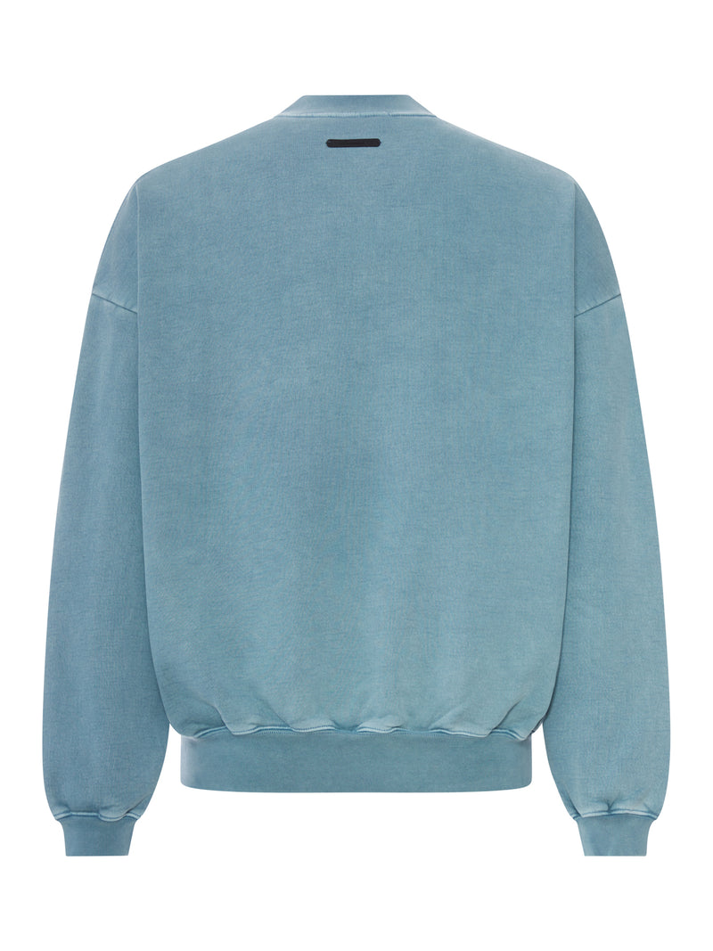 90`S CREW NECK COTTON CAMPUS SWEATSHIRT