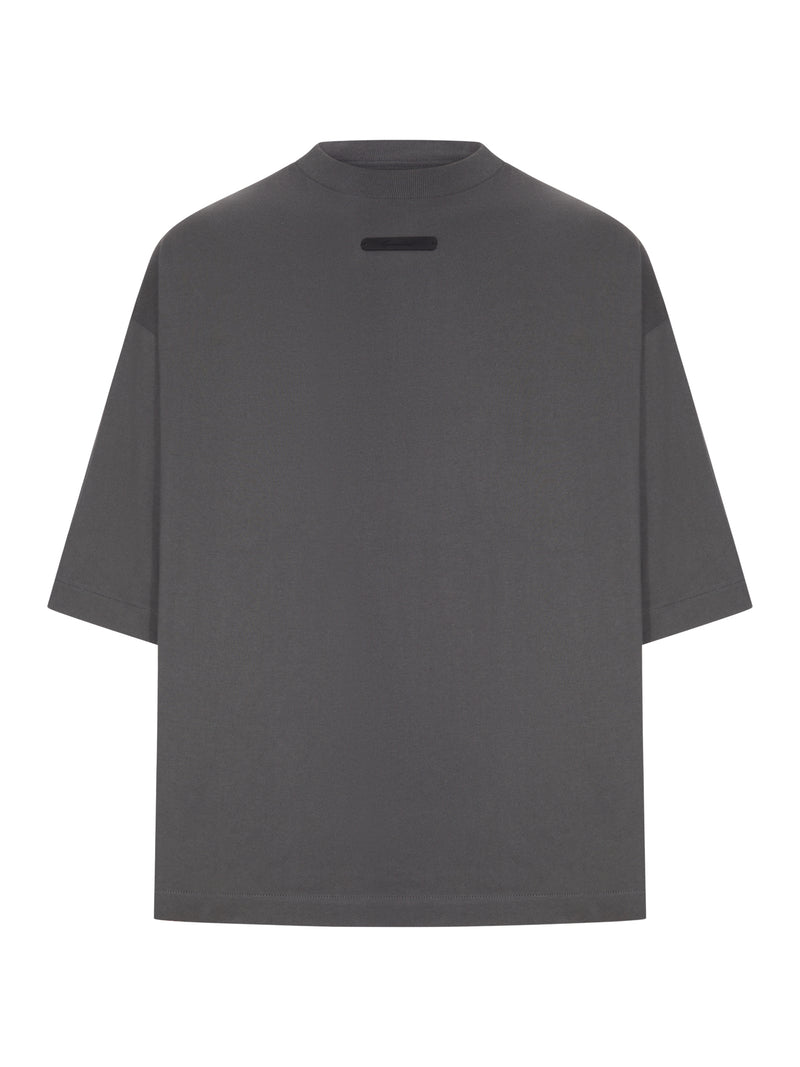 OVERSIZED CREW NECK T-SHIRT WITH APPLIED LOGO