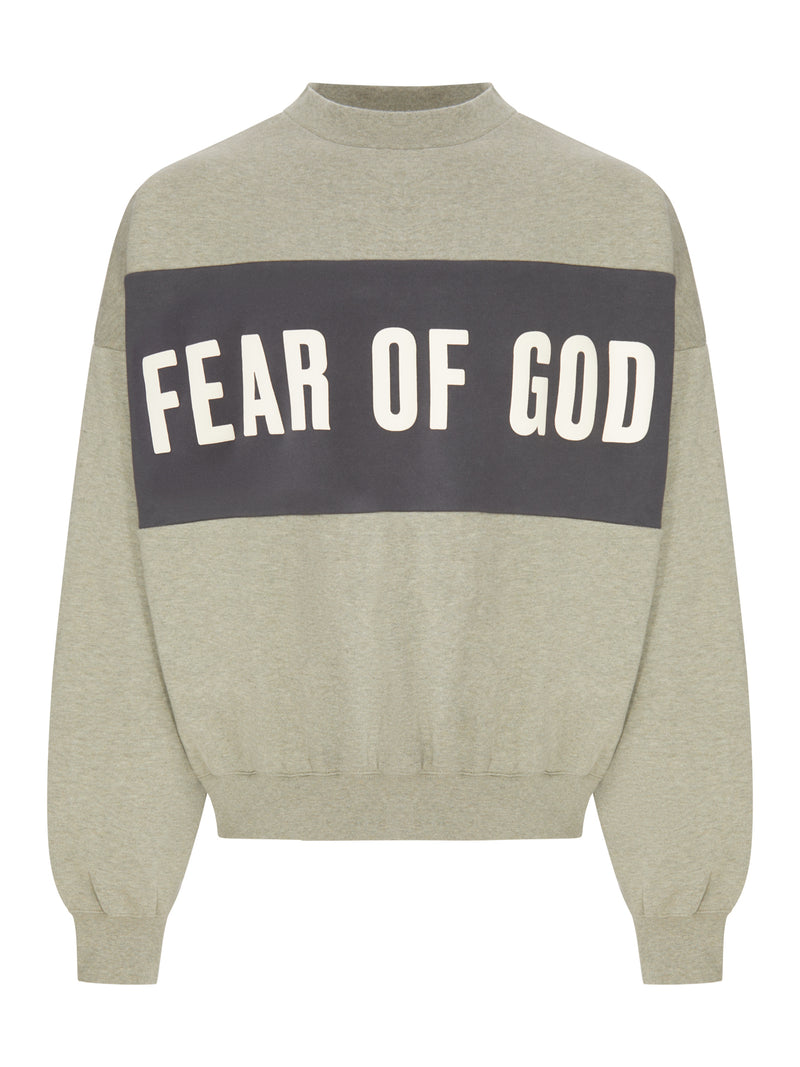 OVERSIZED COLOR-BLOCK SWEATSHIRT WITH FRONT AND BACK LOGO