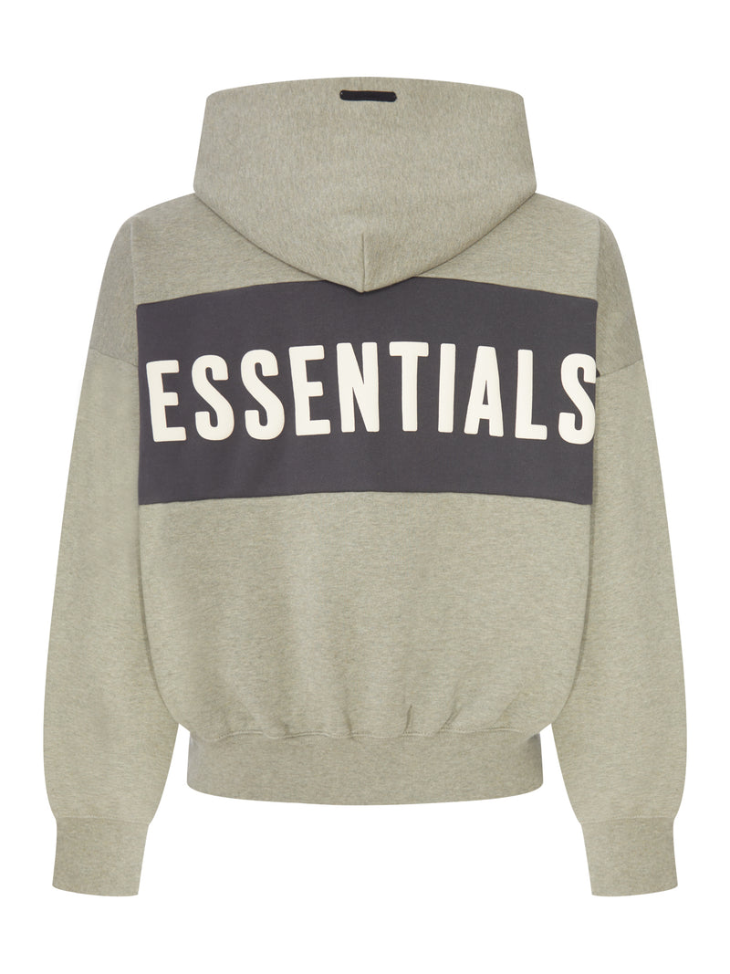 COLOR BLOCK HOODIE WITH FRONT AND BACK LOGO