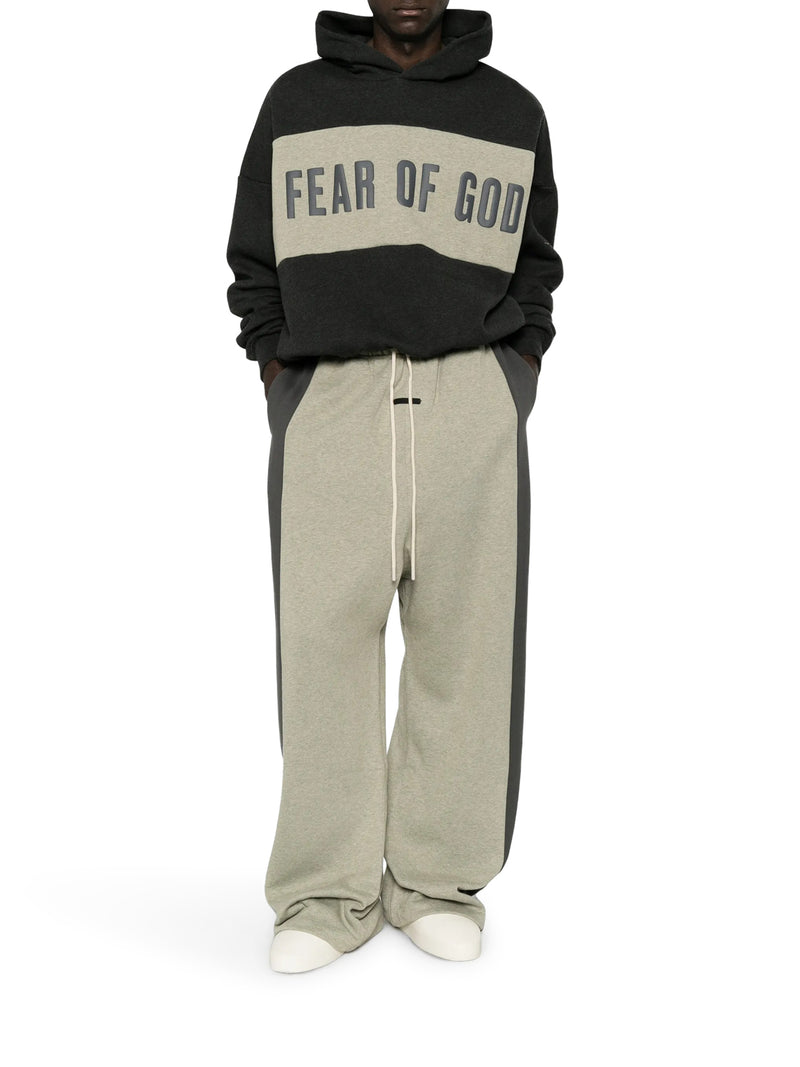 COLOR BLOCK HOODIE WITH FRONT AND BACK LOGO