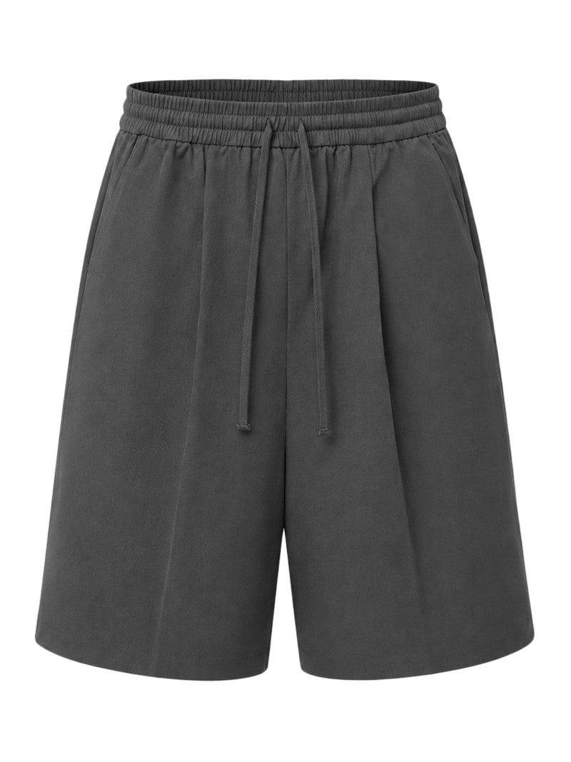 COTTON TWILL SHORTS WITH DRAWSTRING