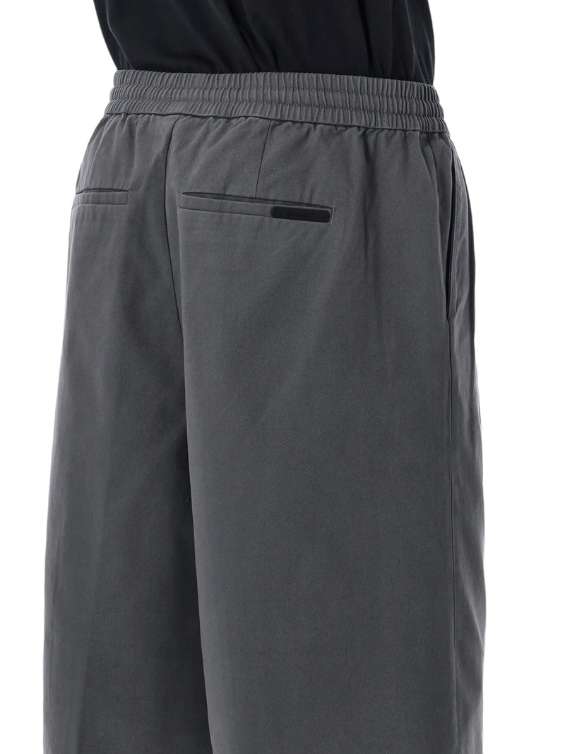 COTTON TWILL SHORTS WITH DRAWSTRING