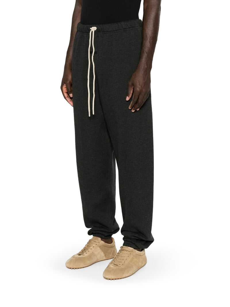 MÉLANGE FLEECE JOGGER PANTS WITH DRAWSTRING AND ELASTICATED CUFFS