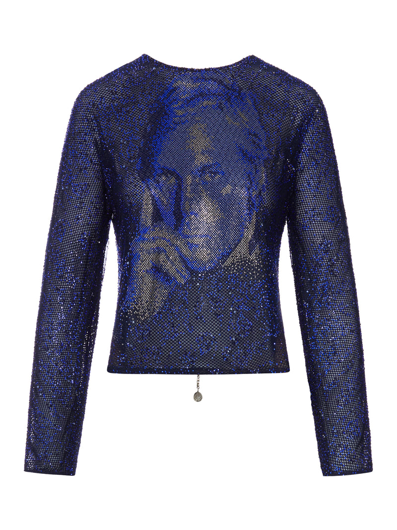 TOP COMPLETELY COVERED WITH RHINESTONE