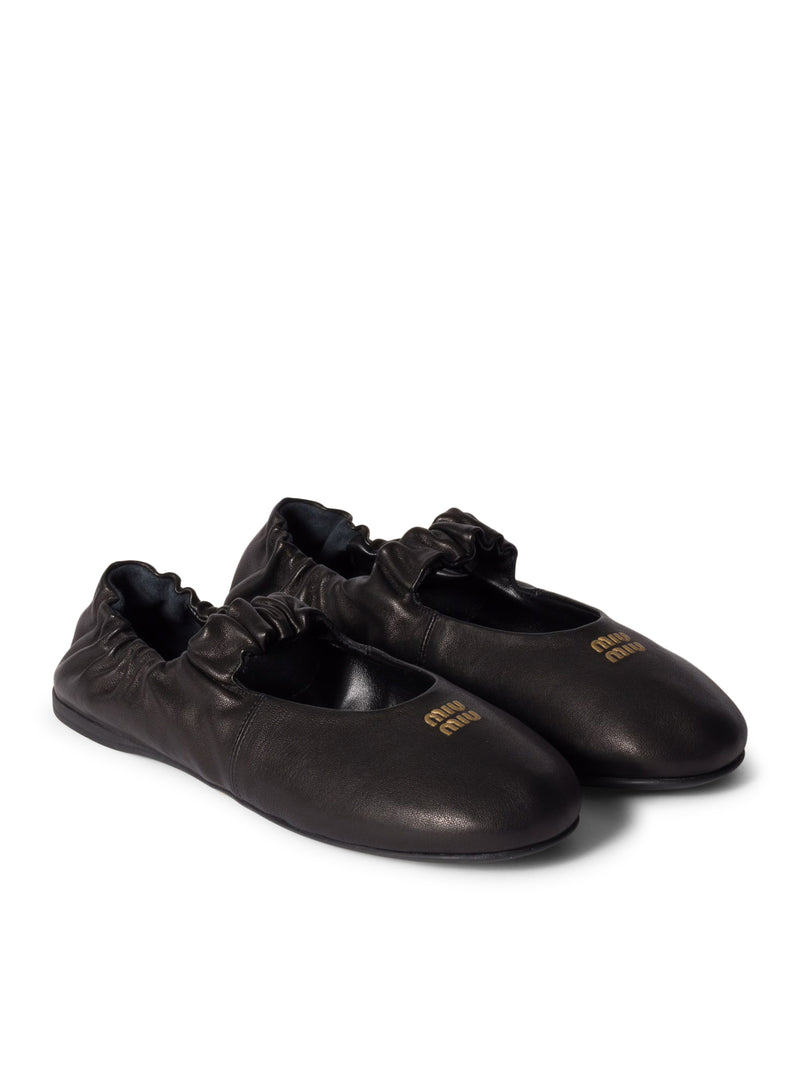 NAPPA RUCHED BALLET FLATS