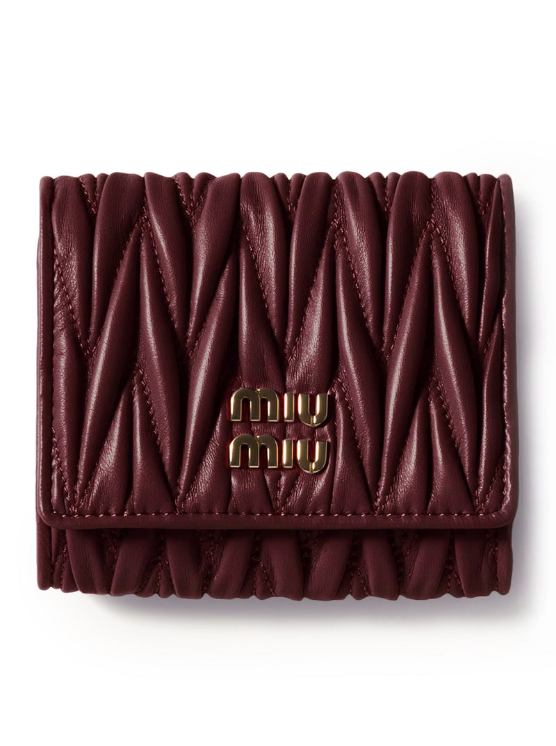 SMALL WALLET IN NAPPA MATELASSE