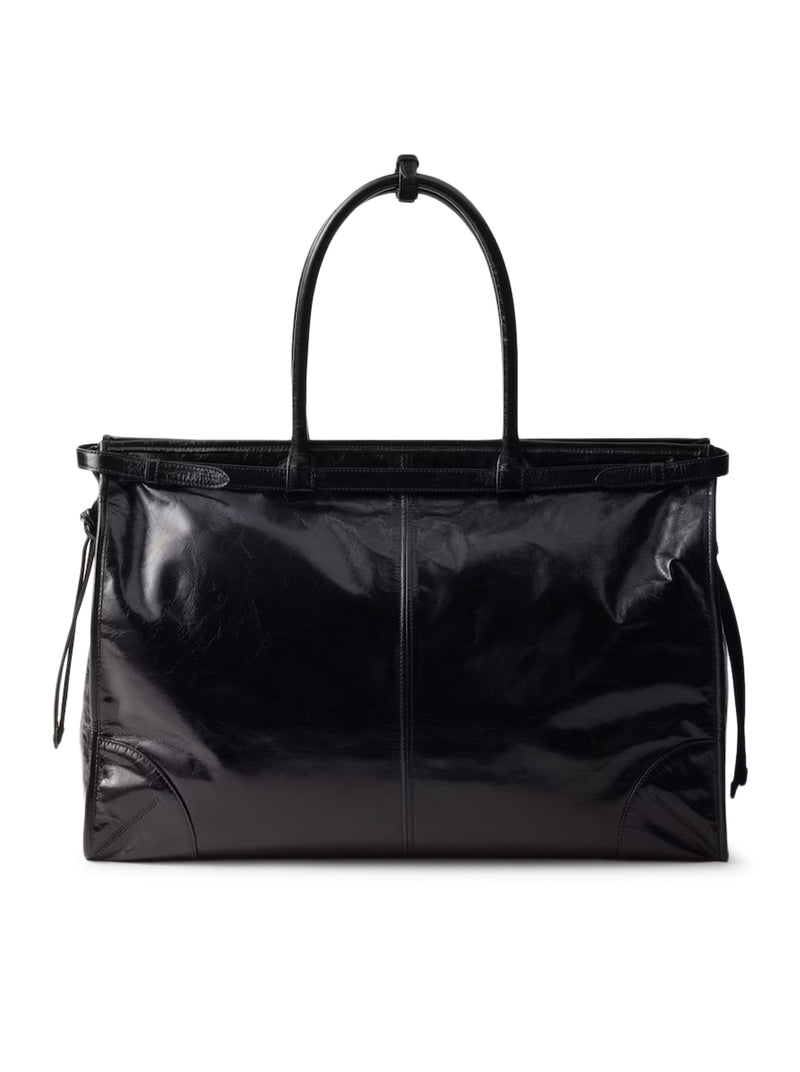 PRADA BONNIE LEATHER SHOPPING BAG