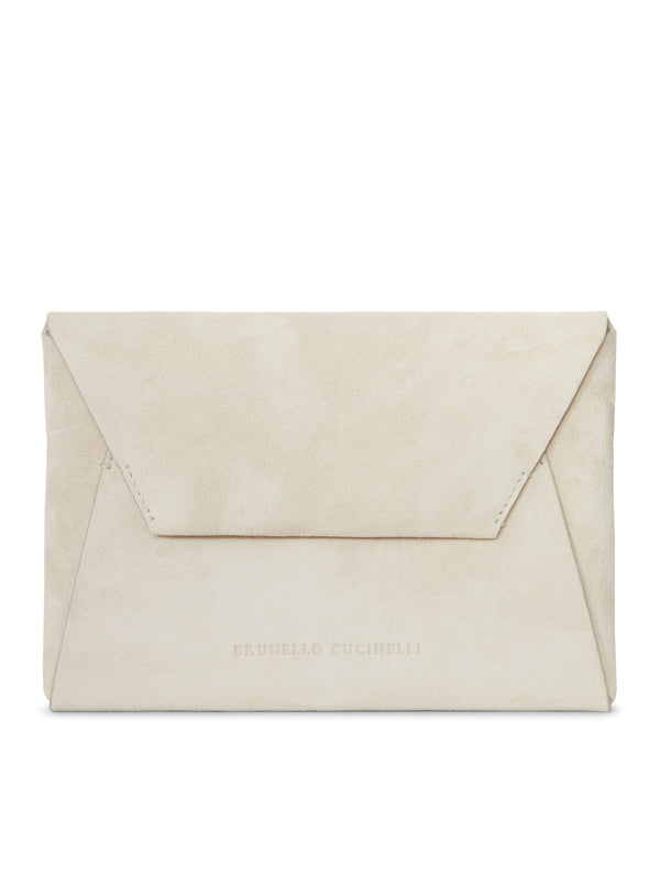 SUEDE CALFSKIN CLUTCH