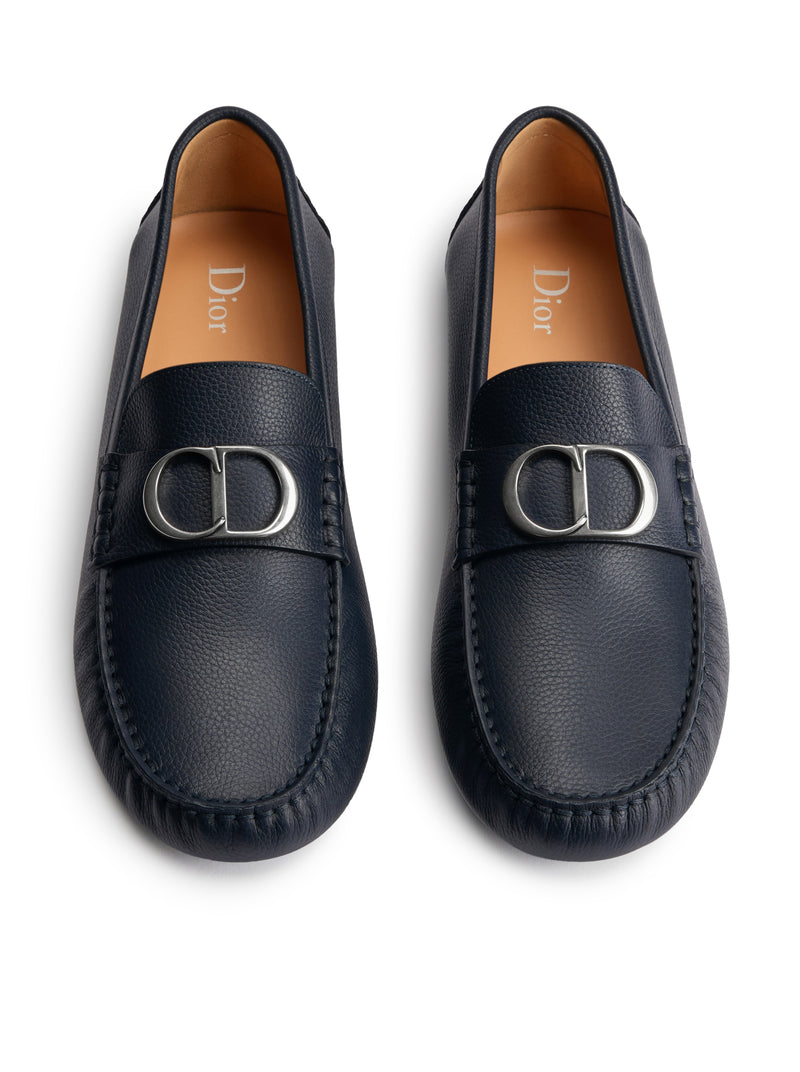 ROADIE LOAFERS IN BLUE GRAINED CALFSKIN