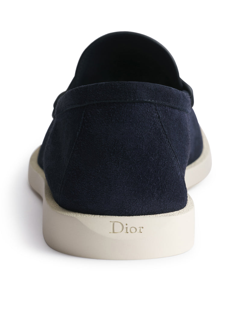 GRANVILLE LOAFERS IN DEEP BLUE SUEDE CALFSKIN