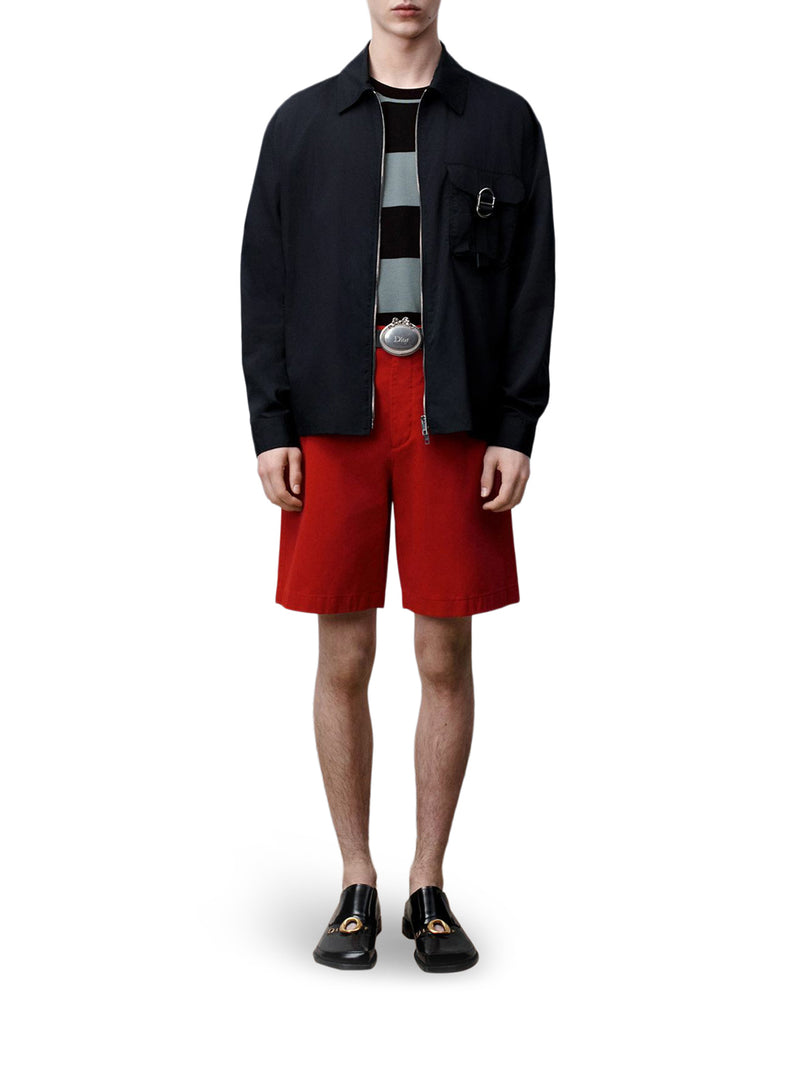 SHIRT JACKET WITH ZIP AND CD BUCKLE
