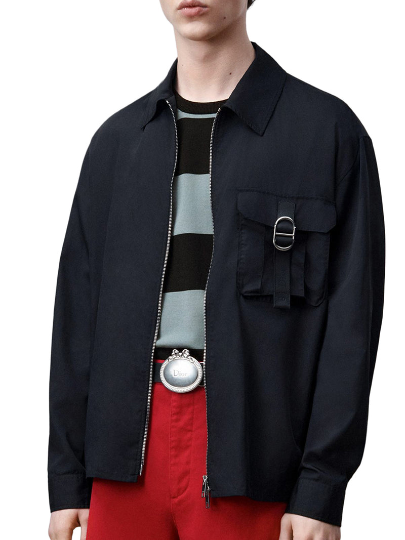 SHIRT JACKET WITH ZIP AND CD BUCKLE
