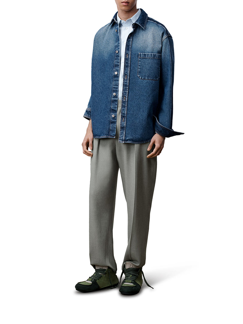 COTTON TWILL SHIRT-JACKET