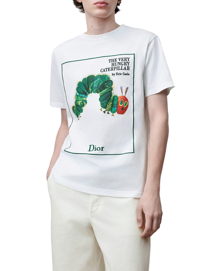 T-SHIRT WITH BOOK COVER EMBROIDERY, COMFORTABLE FIT