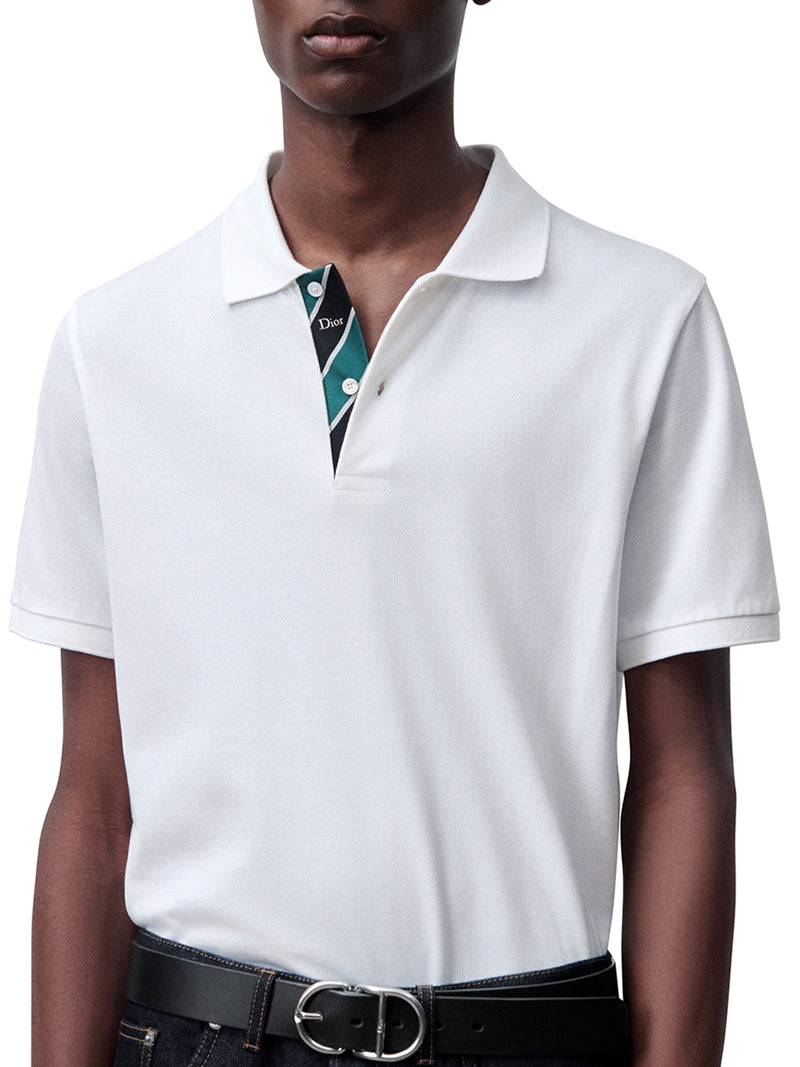 DIOR REGIMENTAL POLO SHIRT, REGULAR FIT