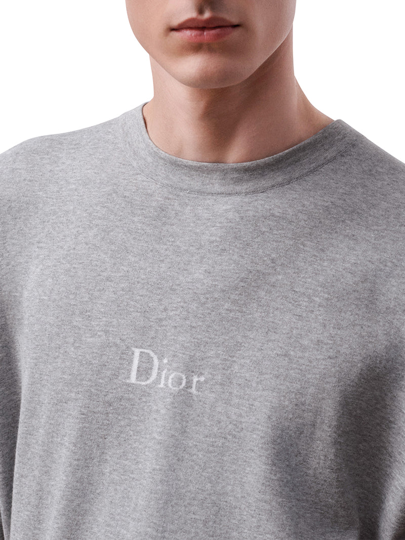 T-SHIRT WITH DIOR SIGNATURE OVERSIZED FIT