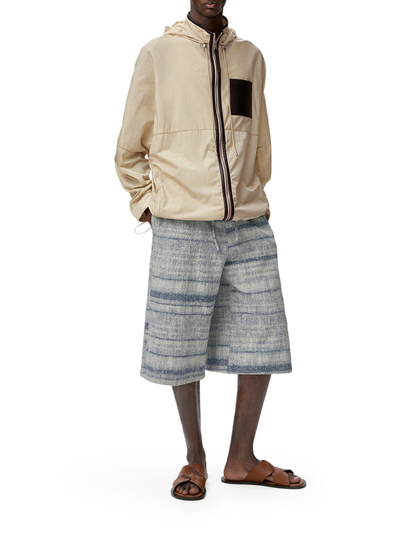 HOODED JACKET IN TECHNICAL FABRIC