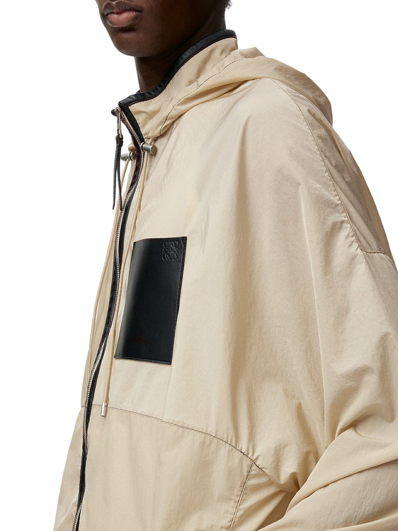 HOODED JACKET IN TECHNICAL FABRIC
