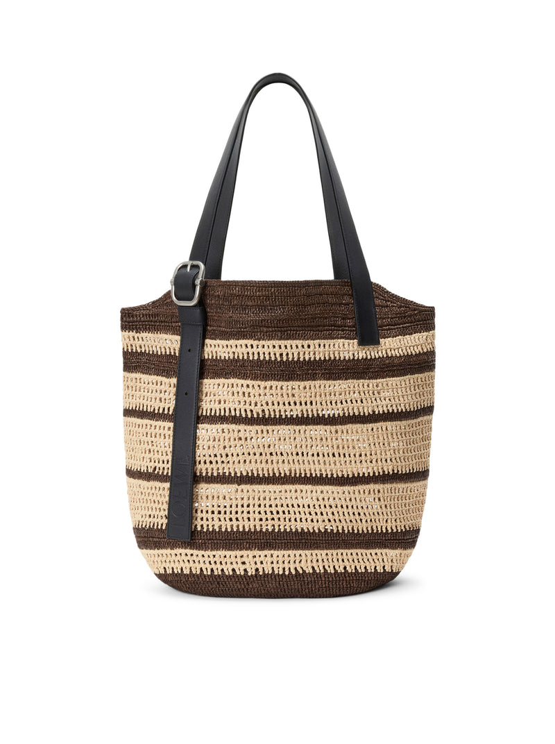 LOOP BASKET BAG IN RAFFIA