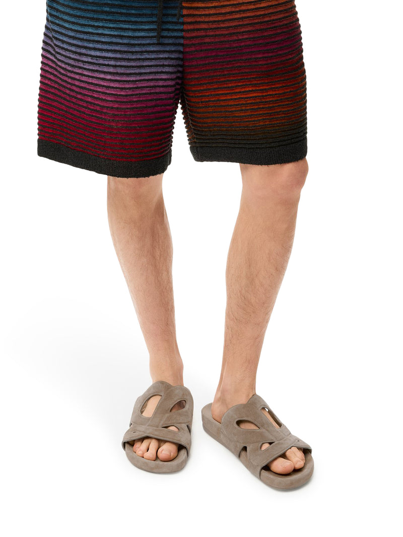 SLIDE EASE MONOGRAM IN SUEDE