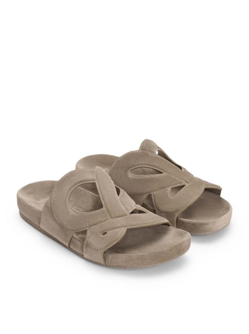 SLIDE EASE MONOGRAM IN SUEDE