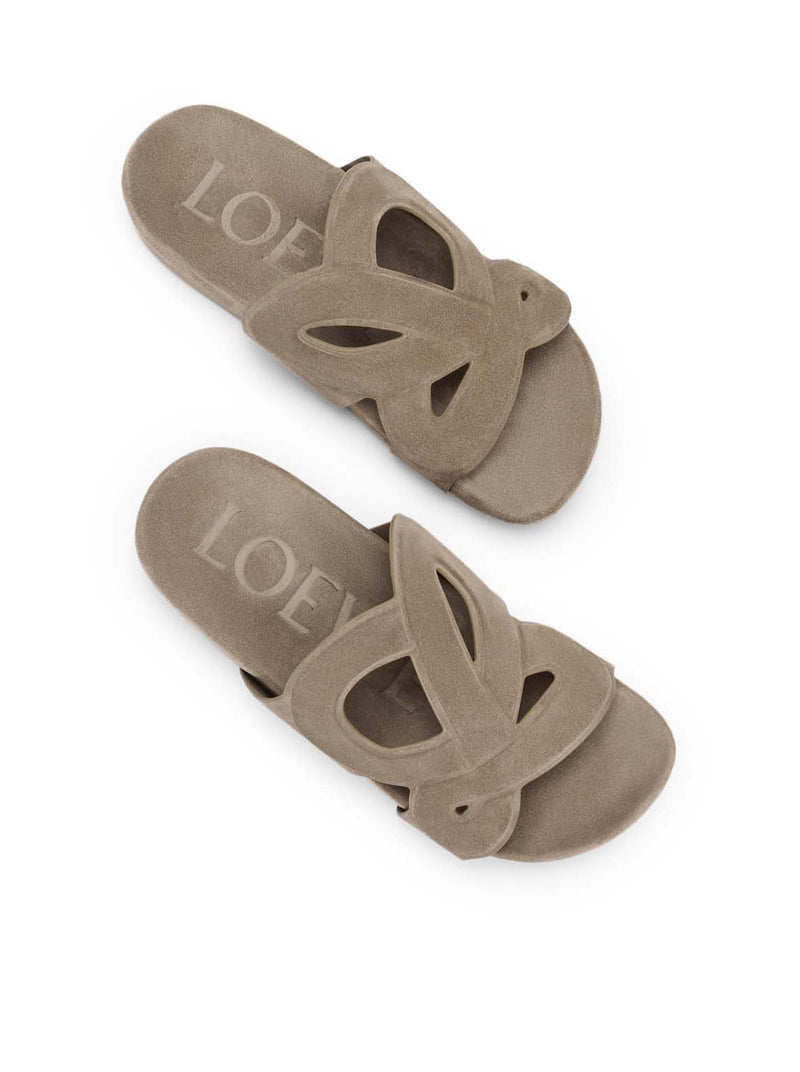 SLIDE EASE MONOGRAM IN SUEDE