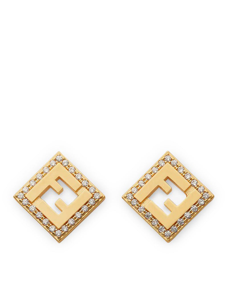 FOREVER GOLD-COLOURED METAL EARRINGS