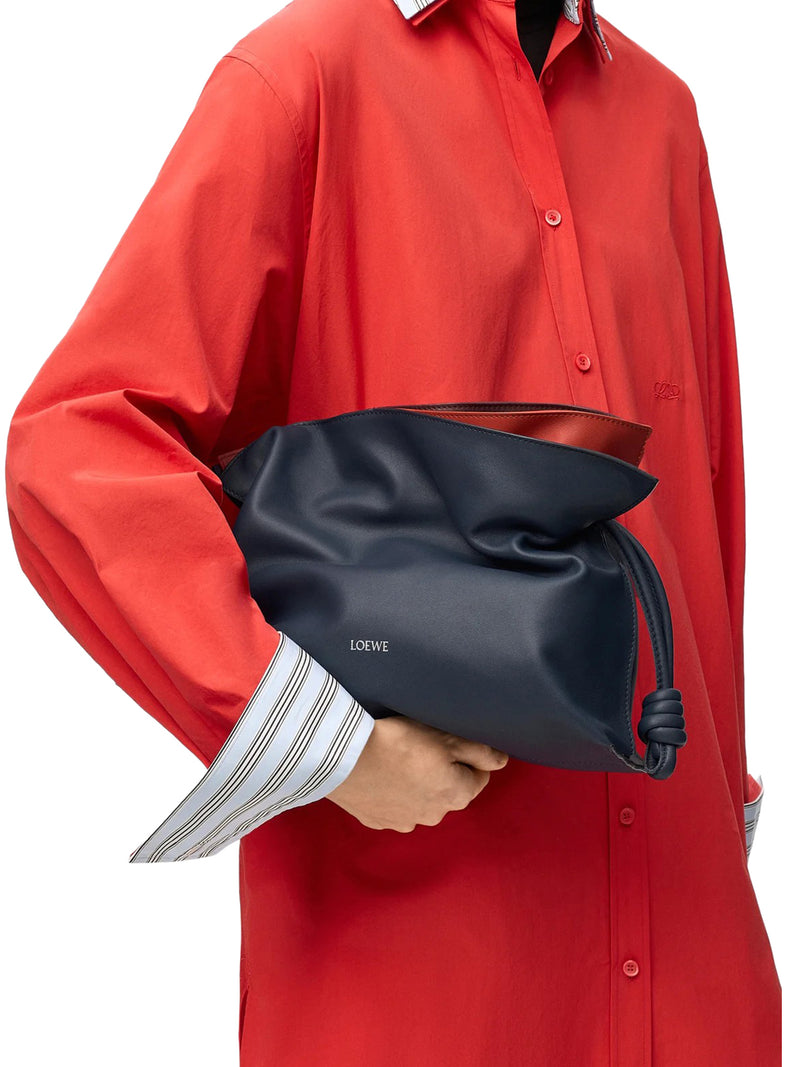MEDIUM LAYERED FLAMENCO CLUTCH IN NAPPA CALFSKIN