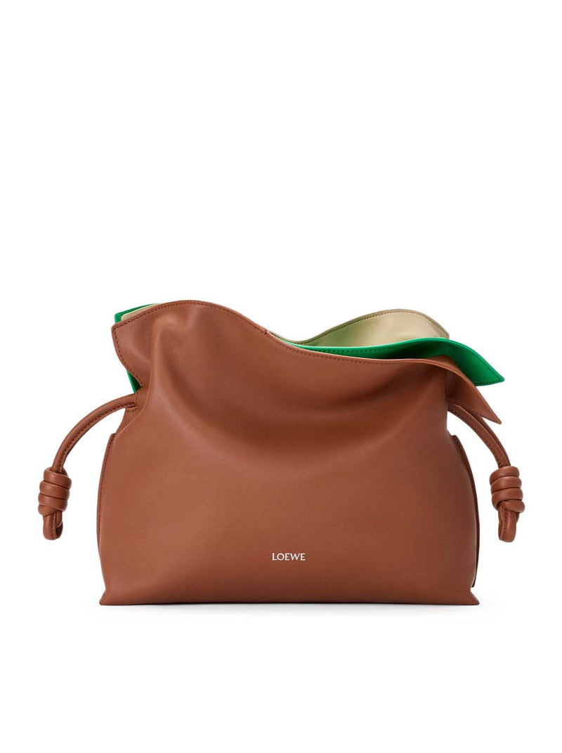 MEDIUM LAYERED FLAMENCO CLUTCH IN NAPPA CALFSKIN