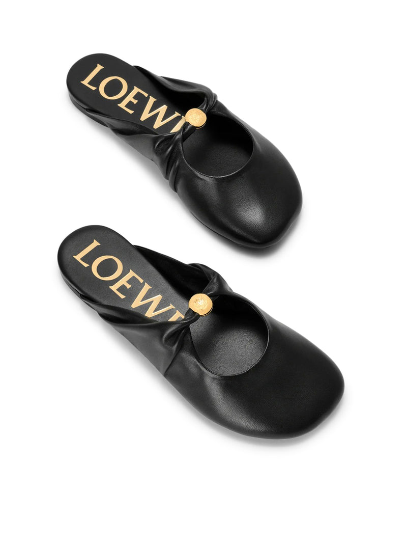 PEBBLE MULES IN SOFT LAMB NAPPA LEATHER