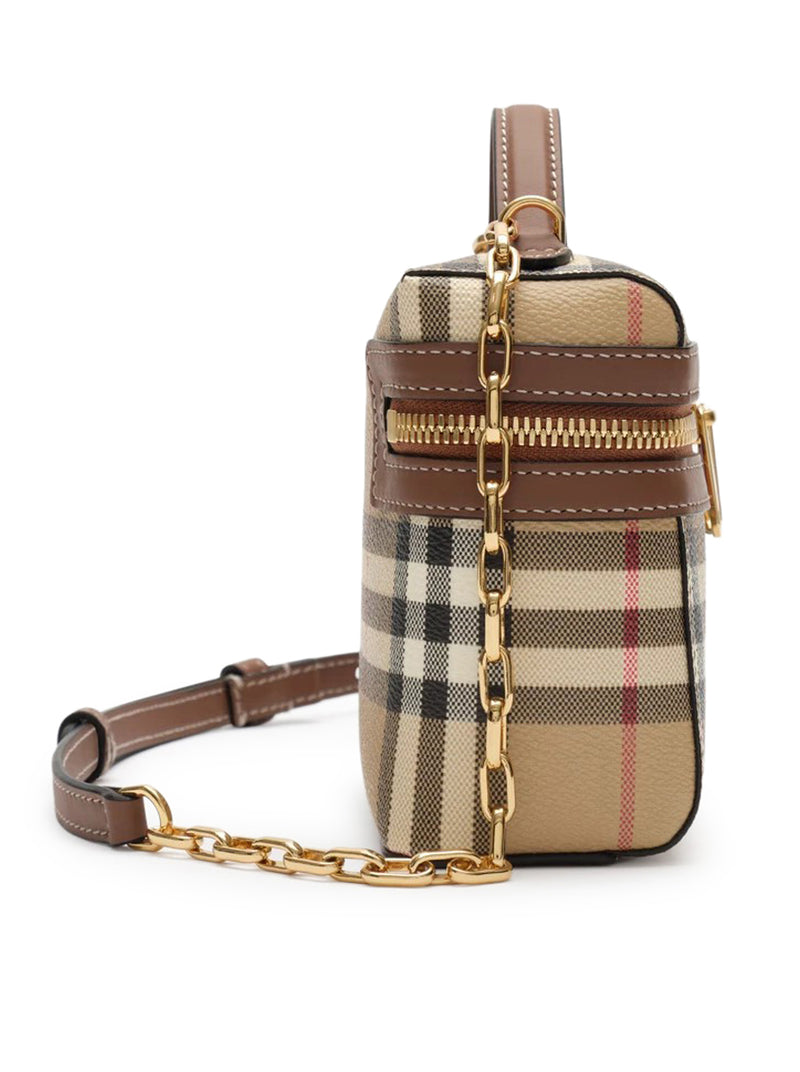 MINI CHECK VANITY BAG