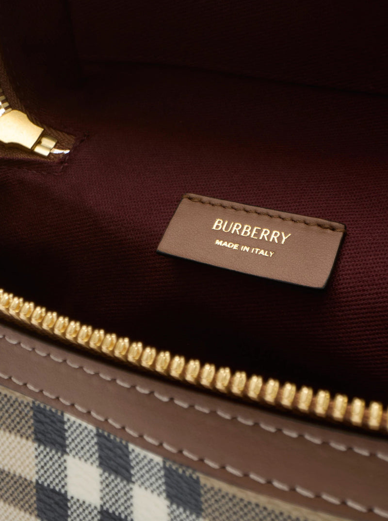 MINI CHECK VANITY BAG