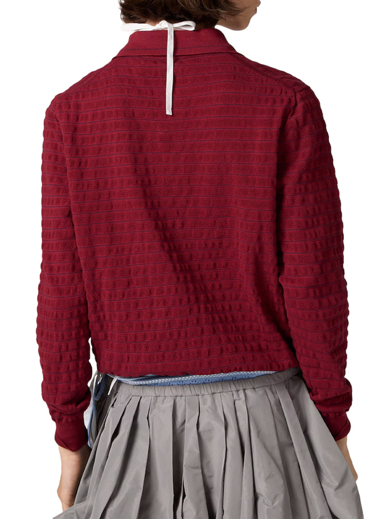 V-NECK COTTON SWEATER