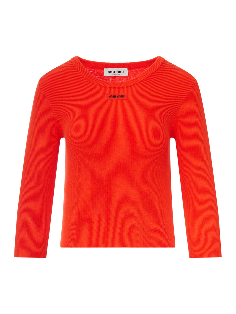 CREW NECK COTTON SWEATER