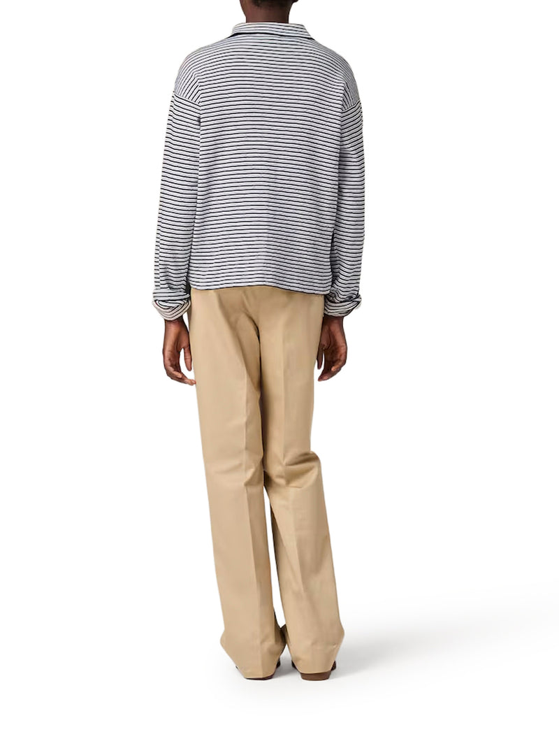 COTTON, CASHMERE AND SILK POLO SHIRT