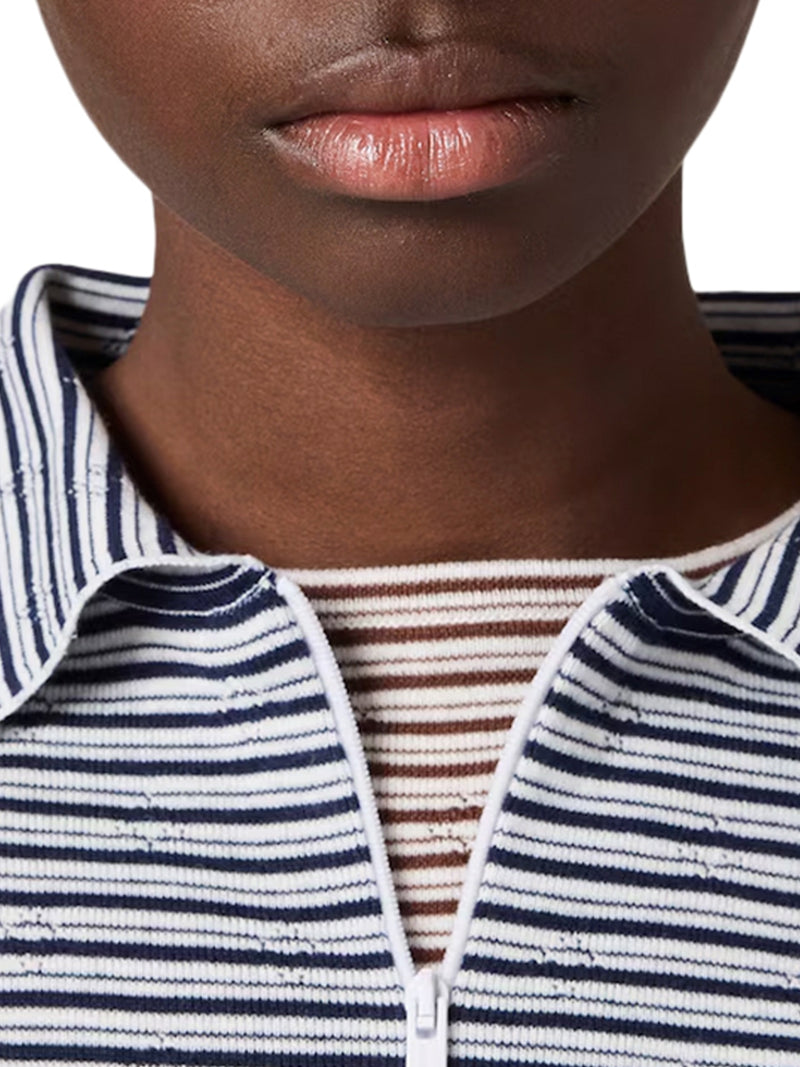 COTTON, CASHMERE AND SILK POLO SHIRT