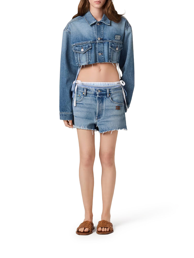 WASHED DENIM BLOUSON